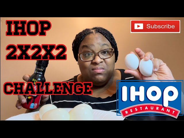 IHOP 2 X 2 X 2 CHALLENGE |2 BOILED EGGS 2(2x)SPICY EGGS 2 RAW EGGS|CREATED BY @TrayandNeeNee