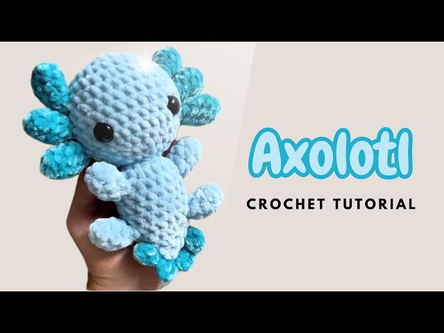 ✿ Crochet NO SEW Axolotl ✿ | Amigurumi Pattern Crochet Tutorial Beginner Friendly
