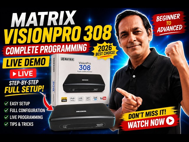 Matrix VisionPro 308 Complete Programming Live Demo | Full Setup Step-by-Step