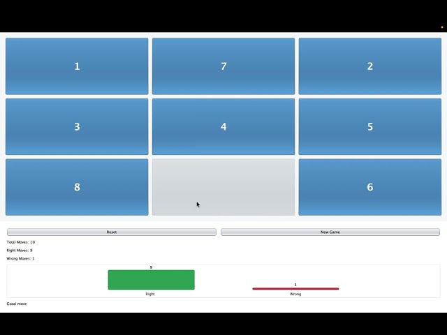 8-Puzzle Game Proiect Built with Java and MVC Architecture