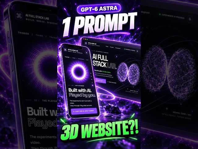 GPT-6 Astra Built This 3D Website in 1 Prompt | Day 6/30