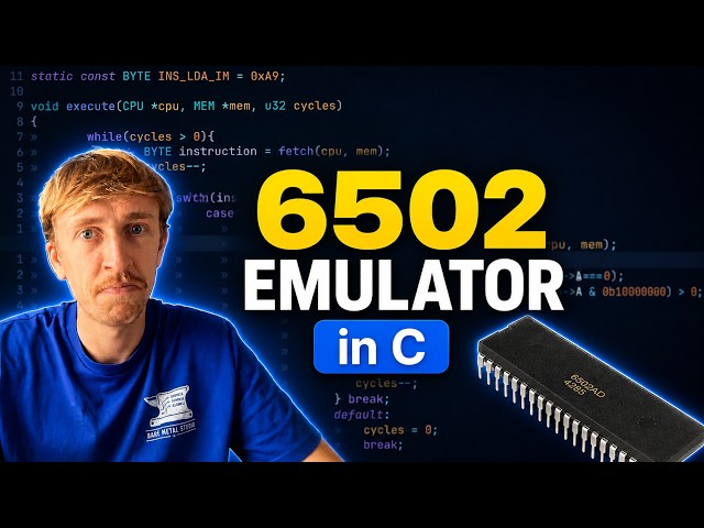 Building a CPU Emulator in C From Scratch (6502)