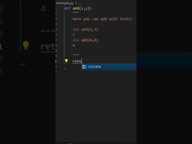 Run Unit Tests with doctest in Python 🐍✅