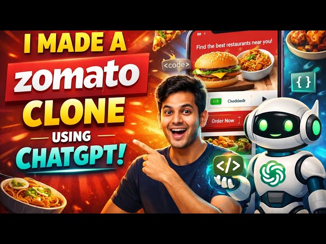 Zomato Clone with only html and css Using ChatGPT | Build a Food search to real Zomato Website.