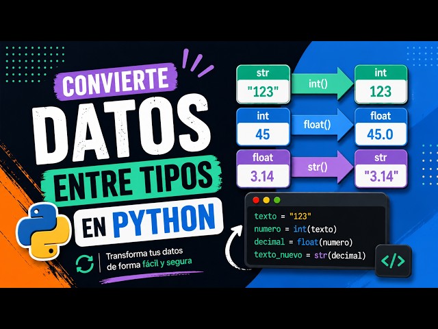 Cómo Convertir Tipos de Datos en Python | Guía Completa