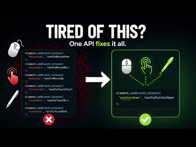 Why You Should Stop Using Mouse Events (Use This Instead)
