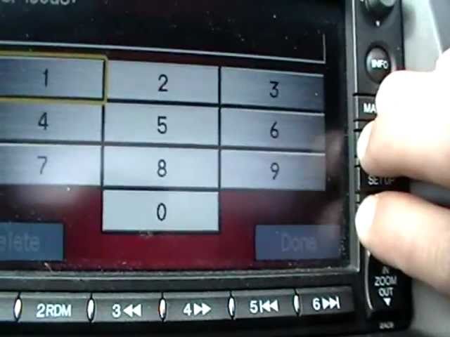 How to get the serial number for navigation code on honda