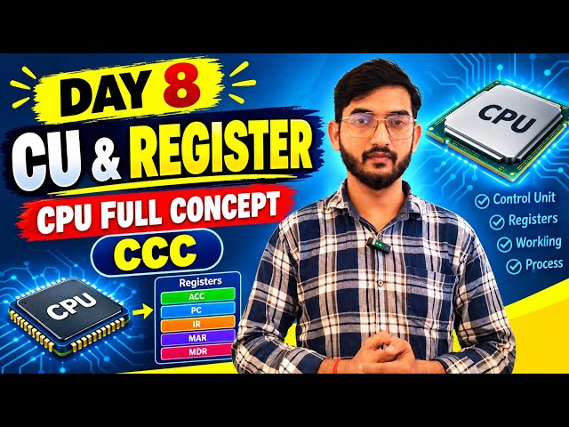 What are Registers in a CPU? | Control Unit (CU) & Registers Explained | CPU Components |