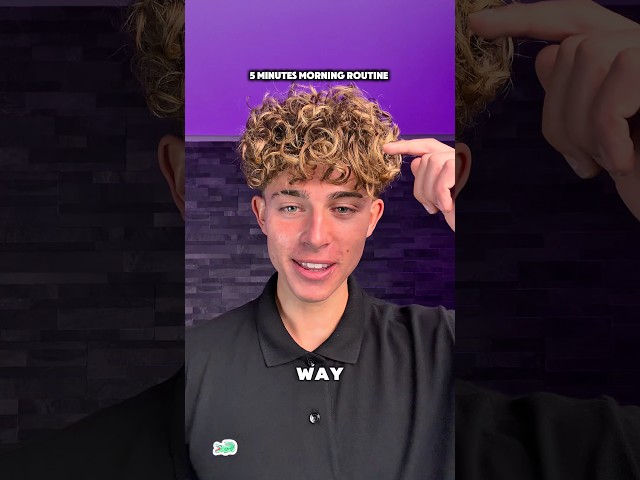 Morning routine for curly hair 🧑🏼‍🦱 #hairtutorial #curls #menshaircut #menshairstyles #curly
