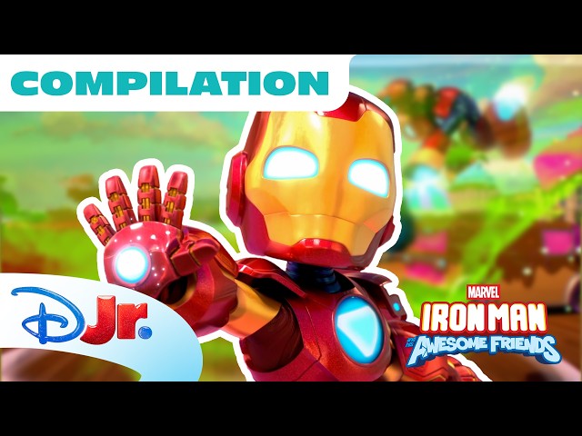 Meet Iron Man and his Awesome Friends Season 1 Compilation!💥 | 40 Minutes | @disneyjr