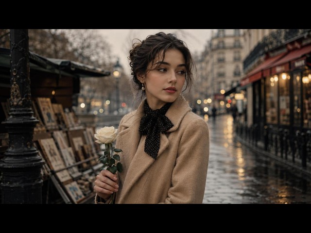French Chanson Music 🎶 French Love Songs & Old Paris Café Ambience "Le Parfum D’Une Fin Heureuse"