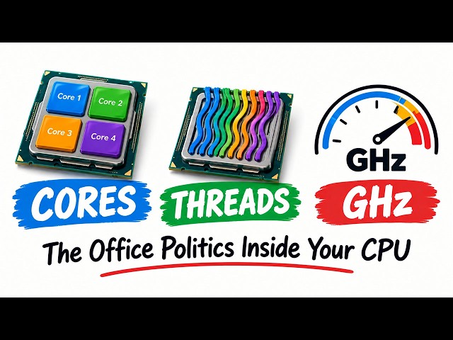 CPU Cores, Threads & Clock speed: What Actually Makes a CPU Fast?
