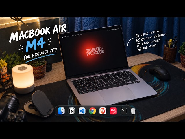 How I Setup My M4 Macbook Air For Productivity | Programming & Content Creation