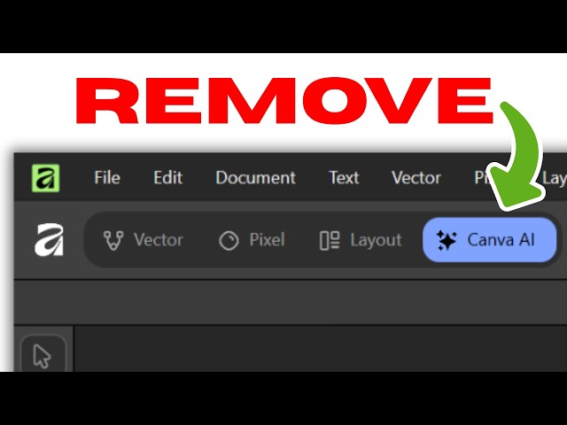 How To TURN OFF Canva AI in Affinity
