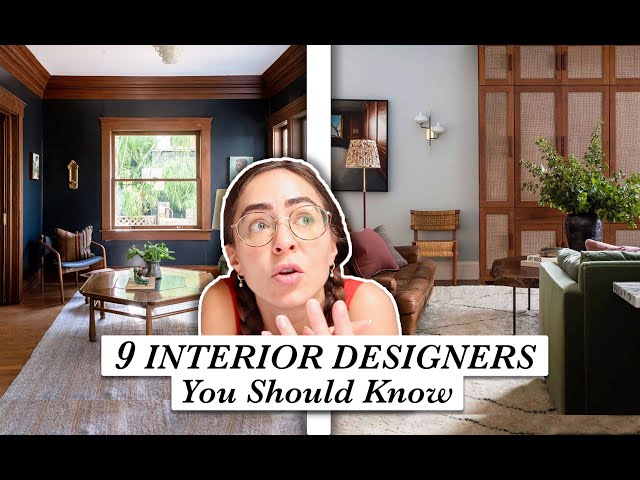 9 INTERIOR DESIGNERS You Should Know // Favorite interior designers to follow!