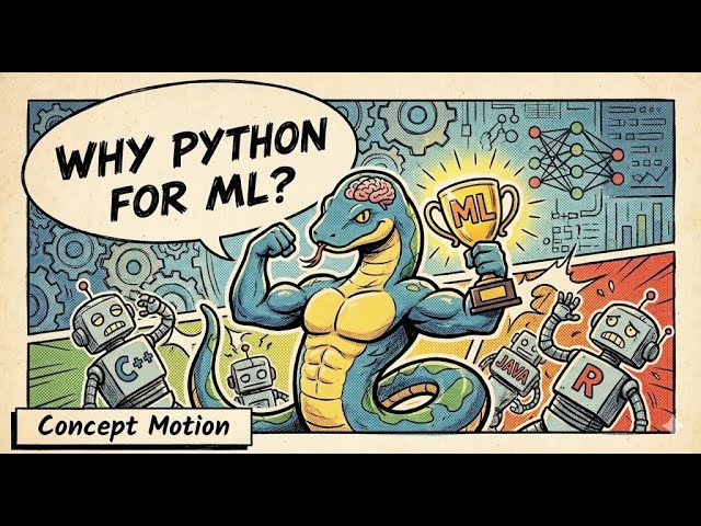 Why python for ML||Animations||Concept motion