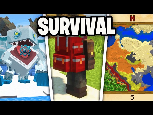 20 Best Survival Addons for Minecraft Bedrock 2026!