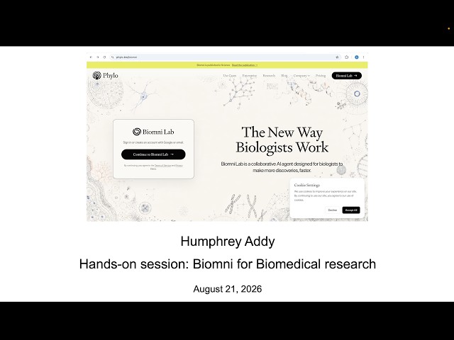 Biomni Session  | Agentic AI for Computational Biology