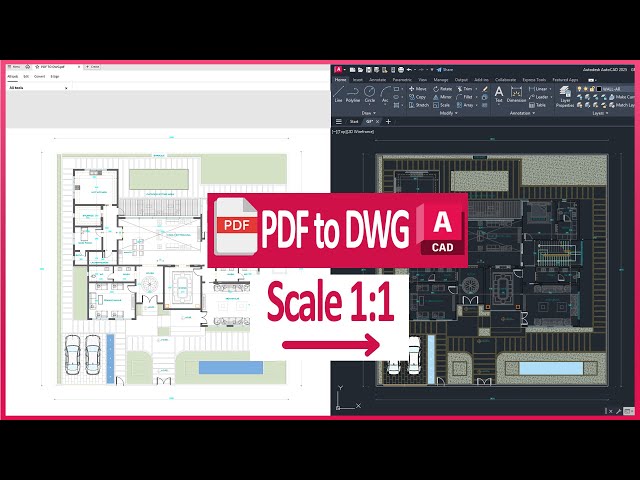 Quick Guide: How to Import a PDF to AutoCAD Dwg Drawing with accurate SCALE