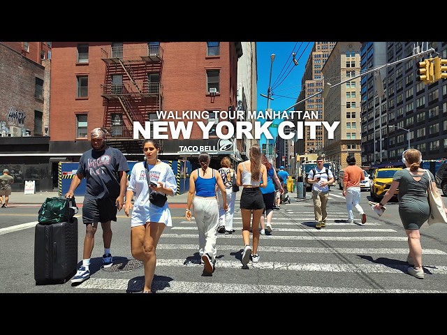NEW YORK CITY WALKING TOUR MANHATTAN, Broadway, 7th Avenue, Madison Square, 5th Avenue, 8th Avenue