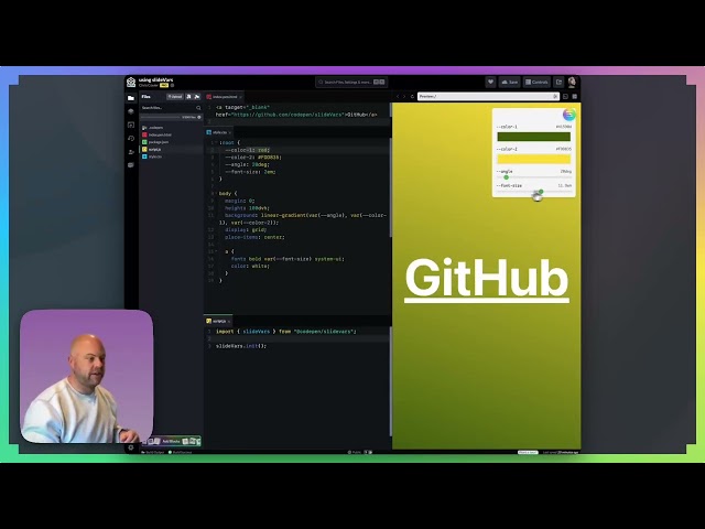 Using SlideVars to Adjust CSS Variables Easily