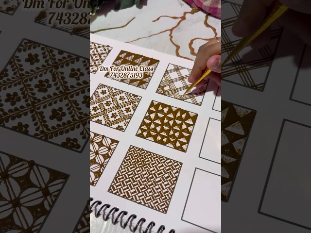 Grid Design Tutorial | Mehndi Design #explore #shortvideos #henna #trendingshorts #viralshorts
