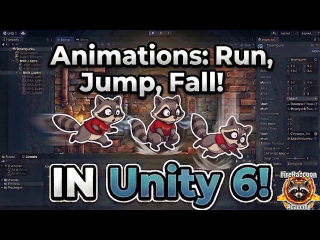Create Run, Jump, & Fall Animations in Unity 6 | 2D Animation Tutorial