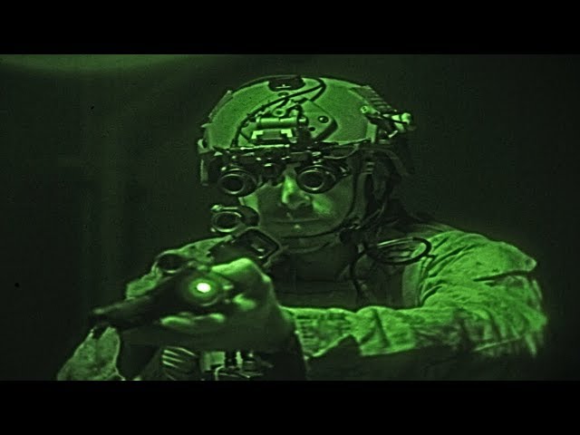U.S Army Combat Team Night Operations | Night Vision Footage