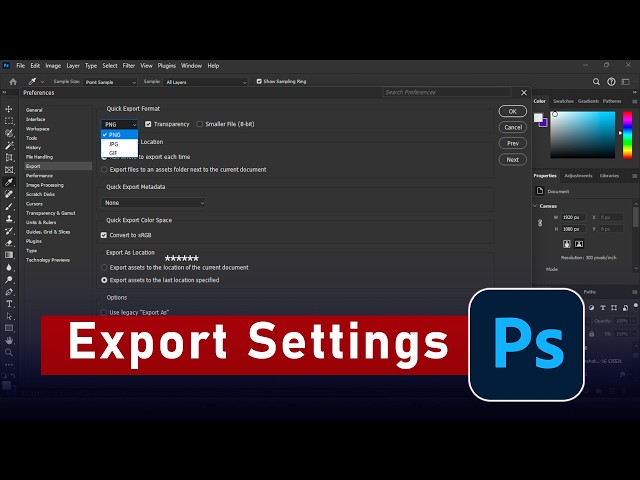 Change These Photoshop Export Settings Right Now!
