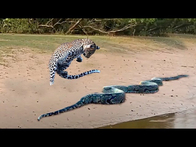 Macan Tutul Bertemu Ular Piton RAKSASA, TOP 9 Momen Hewan Terekam Kamera