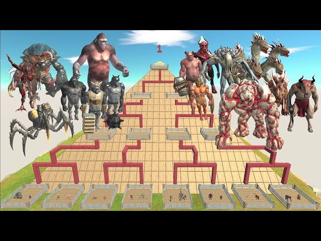 ARBS Fighting Tournament. The strongest battle of 16 units! - Animal Revolt Battle Simulator