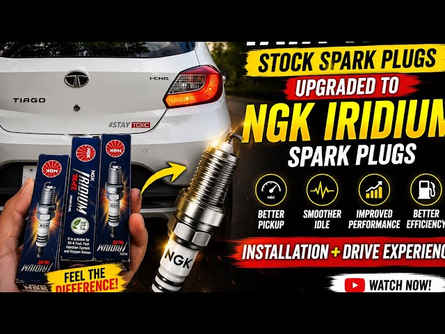 NGK Iridium Spark Plugs on Tata Tiago iCNG 🔥 Better Pickup & Smooth Idle? | Full Review #ngk #tiago 