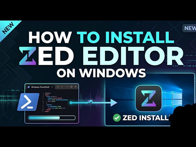 How to install Zed Editor on Windows