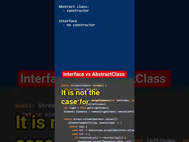 Interface vs AbstractClass in java #programming #coding #code #interview #java #interface #abstract