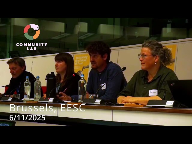 Talk in EESC about Permaculture - Policy Event about Food from Ecolise
