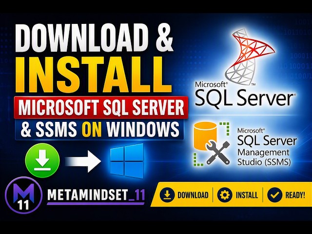 Download and install Microsoft SQL Server and SSMS on Windows