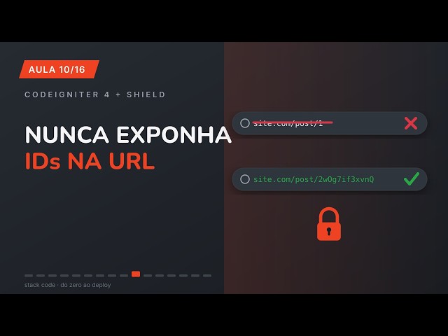 AULA 10 — Criptografia de IDs no CodeIgniter 4: um passo para a segurança
