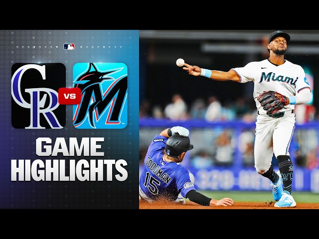 Rockies vs. Marlins Game Highlights (3/27/26) | MLB Highlights