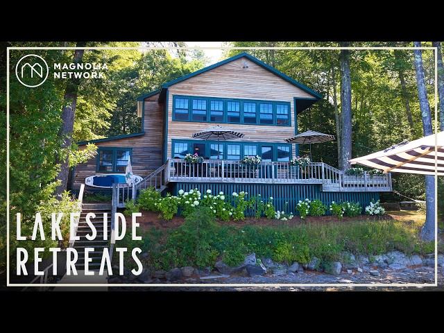 Inside a Timelessly Restored Family "Camp" with Breathtaking Maine Views | Lakeside Retreats