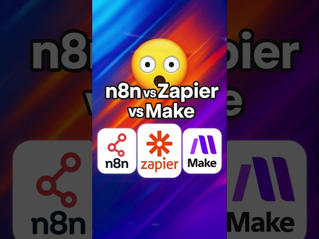 No Code Automation SHOWDOWN n8n vs Zapier vs Make