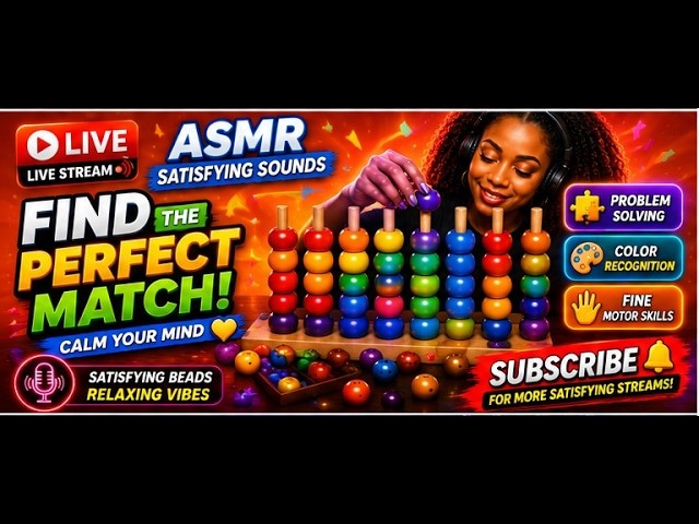 Satisfying ASMR Bead sorting 🧮 🧮 11:11