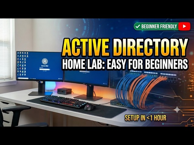 🔥 Build Your Own Active Directory Lab at Home! (Beginner Guide)