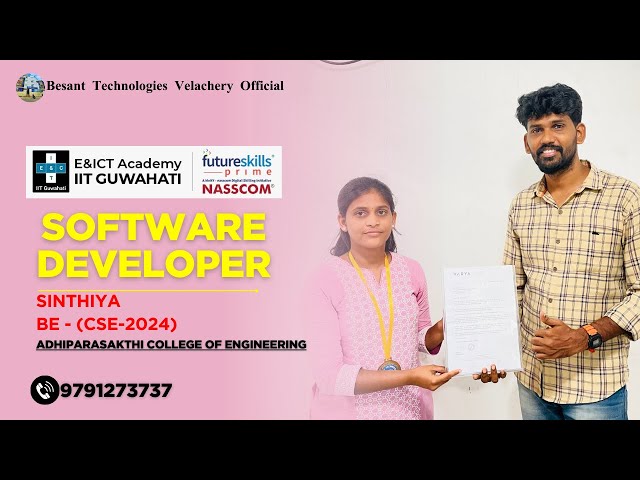 Sinthiya Success Story | Full Stack Course in Tamil Chennai | 100% Placement Guarantee