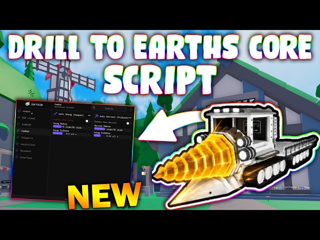*NEW* Drill to Earth’s Core Script (PASTEBIN 2026) ( ESP, TELEPORT, KILL AURA, CLEAR LIGHT, NO CLIP)