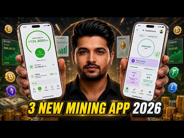 3 New Crypto Mining Apps 2026 | New Mining App 2026 Today | Free Mobile Mining