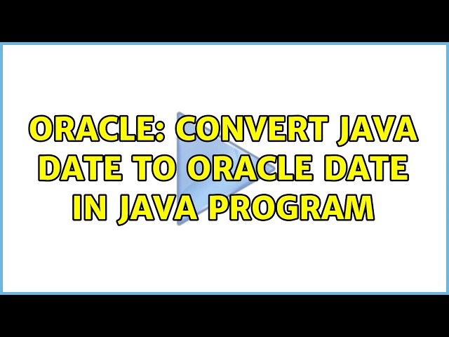 Oracle: convert java date to Oracle date in java program