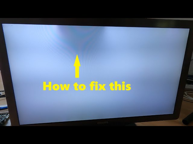 Fixing a dark spot on an LCD television