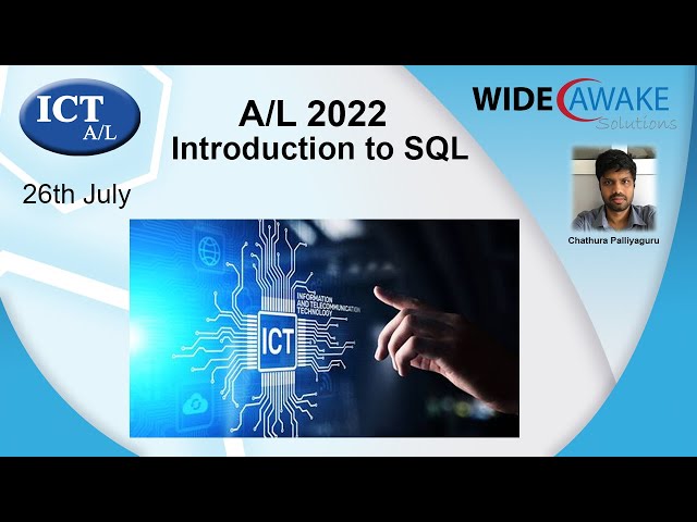 26th July - A/L 2022 - Introduction to SQL