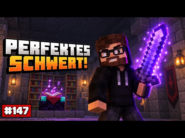 Perfect Netherite Sword Completed⚔️ | Minecraft Let's Play #147