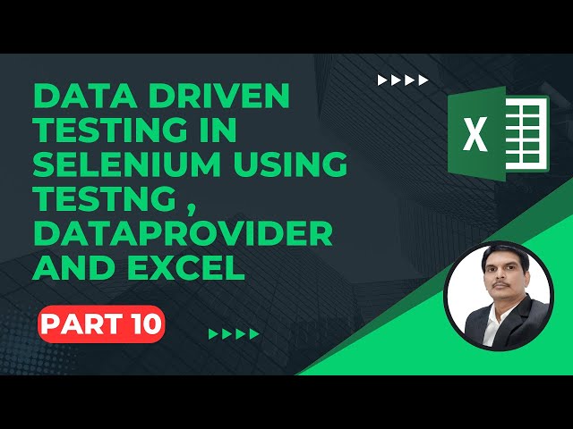 Apache POI Tutorial Part10 - Data Driven Testing in Selenium | TestNG DataProvider and Excel